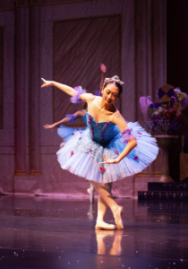 Senior Kaylee Yeung performs in a 2023 Nutcracker production with her dance studio.